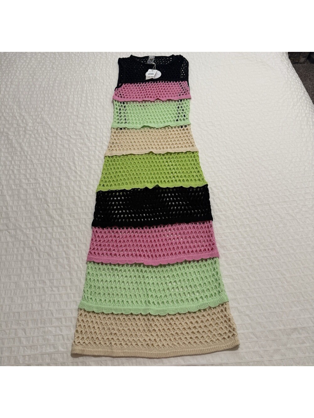 PQ Swim Midnight Perry Cover-Up Midi Knit Dress Colorful Sz XS / S NWT $144
